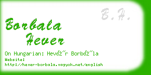 borbala hever business card